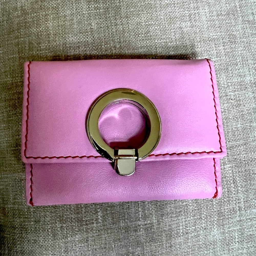 Gretchen Scott NWOT pink leather wallet